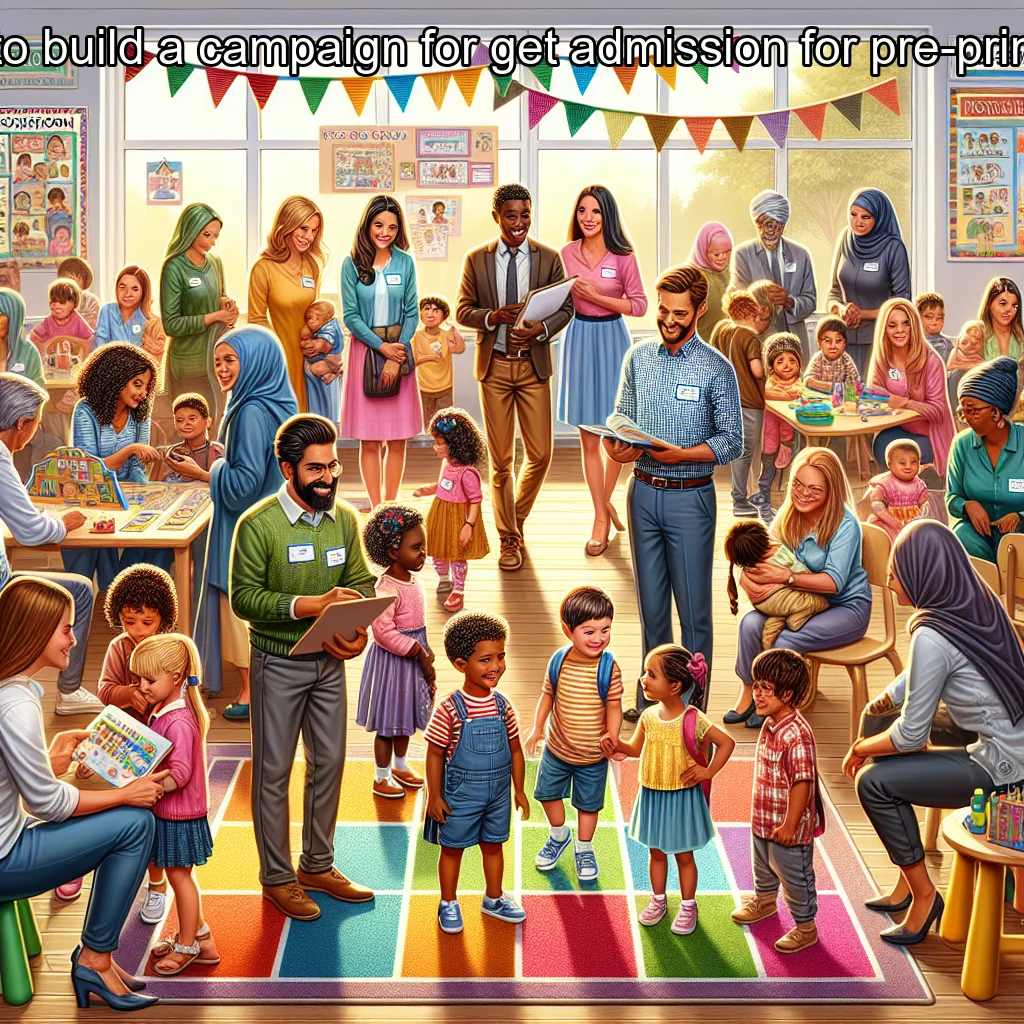 Cover image for the blog post: how to build a campaign for get admission for pre-primary..