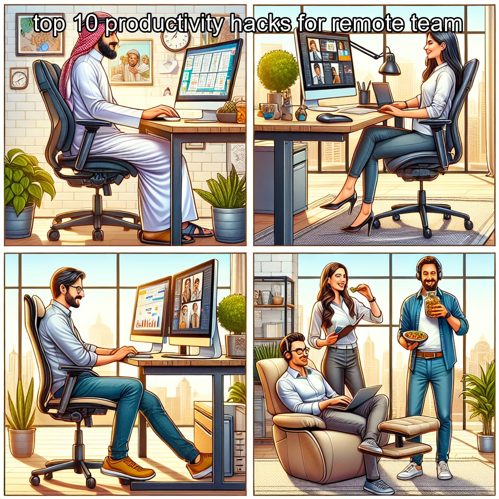 Cover image for the blog post: top 10 productivity hacks for remote team.